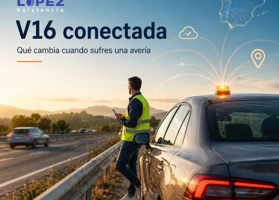 V16 conectada: qué cambia si tu coche sufre una avería