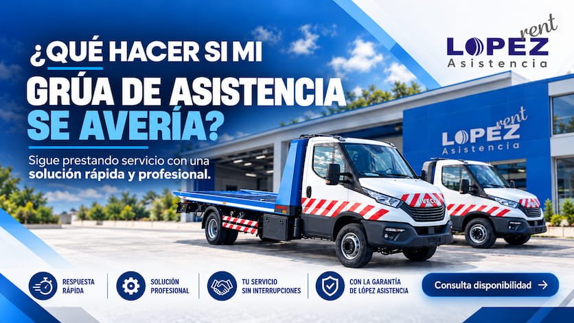 ¿Tu grúa de asistencia se ha averiado? Sigue trabajando mientras la reparan